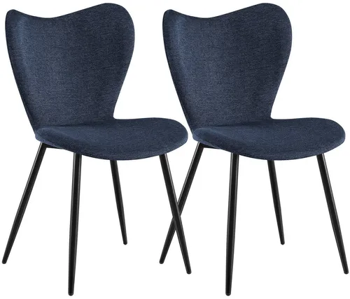 CLP Esszimmerstühle 2er Set Maika, gepolstert und ergonomisch