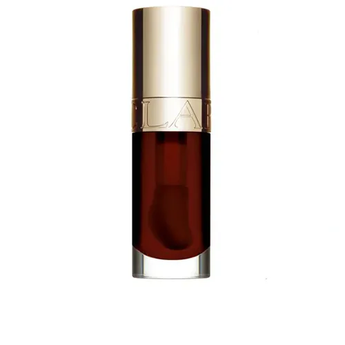 CLARINS Lip Comfort Oil 09 Chocolate 7 ml - Lippenpflege-Öl mit 93% natürlichen Inhaltsstoffen, nährt und schützt die Lippen für ein glänzendes Finish. Ideal für geschmeidige, hydratisierte Lippen, jederzeit anwendbar.