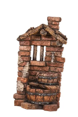 Brunnen HERA Stein-Optik Wasserfall Dekoration - Sonstige, eleganter Deko Brunnen in Stein-Optik mit Wasserpumpe, ideal für Garten, Teich oder Blumenbeet, sorgt für entspannendes Ambiente.