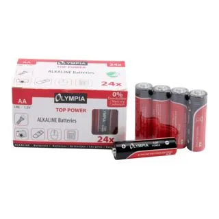 Olympia Alkaline Batterien AA, 24er Pack