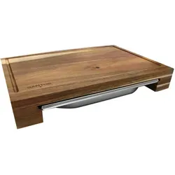 SANTOS Akazien Schneidebrett mit Auffangschale von Santos