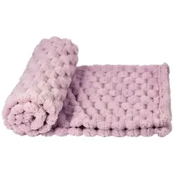 Nobby Tierdecke Hundedecke Diamond rosa 150 cm x 100 cm - Hundebetten: Weiche und stylische Decke in elegantem Rosa, perfekt für gemütliche Stunden und ideal für kleine Hunde.