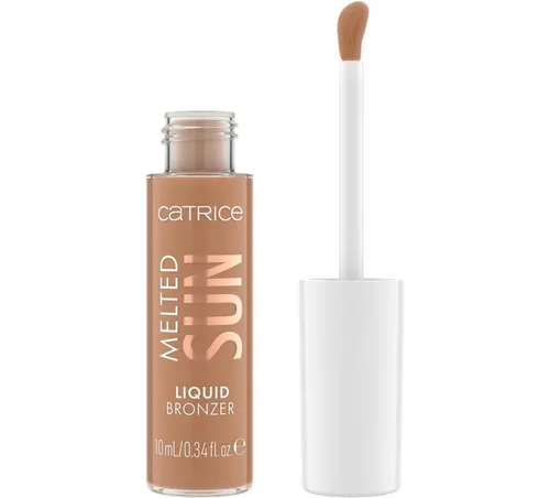 Catrice Bronzer-Puder Melted Sun Liquid Bronzer, 3-tlg., Cremige Textur, matt, aufbaubare Deckkraft, leicht verblendbar.