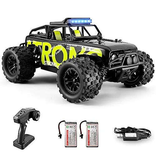 dexinco 4WD Ferngesteuertes Auto 40 km/h - Schnelles 1/18 RC Offroad Fahrzeug mit 4WD, 60 Minuten Fahrspaß dank 2 Akkus. Ideal für alle Terrains mit robustem Design und präziser Steuerung.