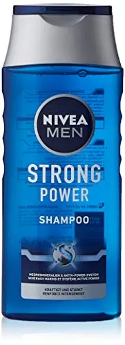 NIVEA MEN Strong Power Shampoo 250 ml - Hochwertiges Shampoo für Männer, angereichert mit Meeresmineralien für kraftvolles und voluminöses Haar. Ideal für die tägliche Anwendung und dermatologisch getestet.