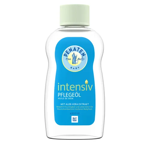 PENATEN® BABY intensiv Pflegeöl - Körperpflegeöl für Babys, bewahrt Feuchtigkeit und unterstützt die Hautschutzbarriere mit Aloe-Vera Extrakt. Ideal für Babymassage und sanfte Reinigung, schließt bis zu 10x mehr Feuchtigkeit ein als Lotionen.
