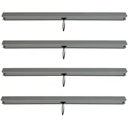 BERLINLODGE 4er-Set Seitenwand für Pergola 3x3m – Sturmfester Sicht- und Insektenschutz - Praktisches 4er-Set Seitenwände für Pergola 3x3m. Stufenlos regulierbar, sturmfest bis 100 km/h. Bietet effektiven Sonnenschutz sowie Sicht- und Insektenschutz – ideal für Ihren Garten!