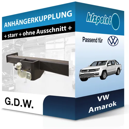 G.D.W. Anhängekupplung starr für VW Amarok (09.2010-05.2022)