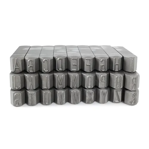 Dönges Handschlagstempelsatz spitz, 27-teilig, A - Z - Metallstempel, ideal zur präzisen Kennzeichnung von Werkstücken mit hoher Festigkeit, gefertigt aus hochwertigem Werkzeugstahl und in bruchsicherer Dose verpackt.