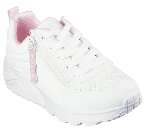 Skechers Street Girls Sneaker in Weiß, 43 EU - Sneaker mit komfortabler Einlegesohle und flexibler Traktions-Laufsohle für optimalen Halt und Dämpfung.