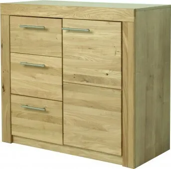 Kommode in Wildeiche teil-massiv, geölt