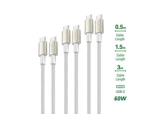 4smarts 4smarts USB-C auf USB-C Kabel PremiumCord 60W 3erS Induktions-Ladegerät