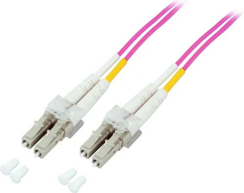 ProfiPatch Glasfaserkabel LWL Patchkabel Duplex LC-LC Multimode 50/125µ OM4 LSZH Lichtwellenleiter 5m
