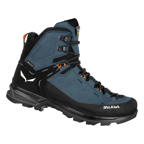 Salewa Mountain Trainer 2 Mid GTX - Wanderschuhe für Herren UK 9 | EU 43 - Robuste Wanderschuhe in Schwarz/Blau mit GORE-TEX und Vibram-Sohle - ideal für Tagestouren und wasserdicht.