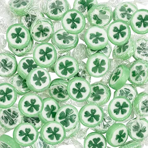 FOOD crew 500g Kleeblatt Bonbons einzeln verpackt in grün von FOOD crew