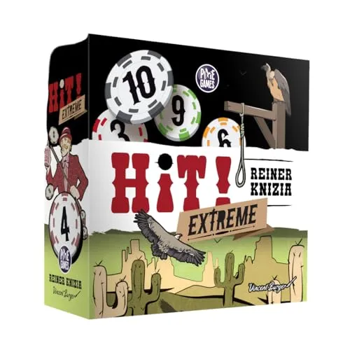 PIXIEGAMES Hit! Extreme, Explosive Version, Kartenspiel für die ganze Familie, Stopp oder Wiederholung, Bluff, Risikoeingang und verrücktes Lachen, 2 bis 5 Spieler, ab 8 Jahren