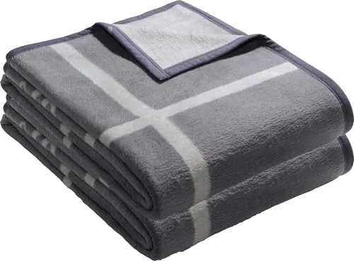 LOOKS BY WOLFGANG JOOP Wohndecke 2er-Pack grau Größe 150x200 cm