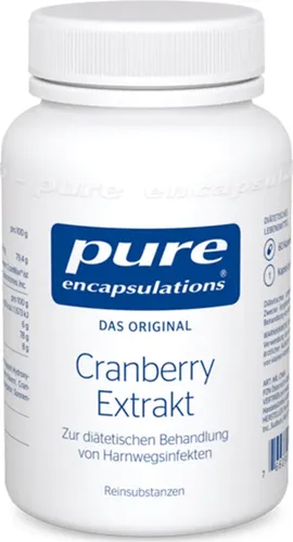 Pure Encapsulations Cranberry Extrakt Kapseln 38 g - Blasengesundheit mit hochdosiertem Cranberry Extrakt, 500 mg pro Kapsel, laktose-, fruktose- und glutenfrei für eine natürliche Unterstützung der Blasengesundheit.