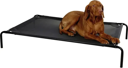 Kerbl Pet Hundeliege Vacation - Wetterbeständige Gartenliege für Hunde, schmutz- und wasserabweisend, ideal für große Hunde bis 35 kg, bietet Komfort und Schutz im Freien.
