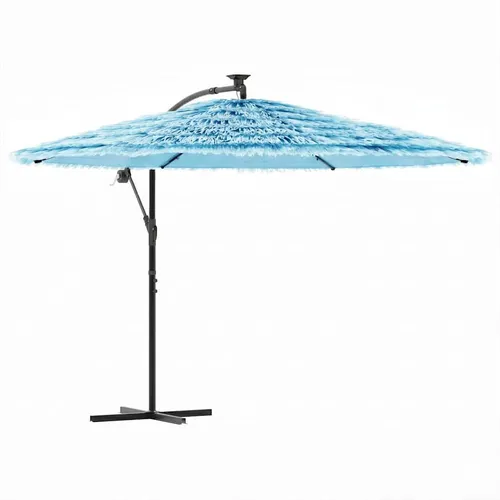 vidaXL Sonnenschirm mit Stahlmast Blau 290x290 cm