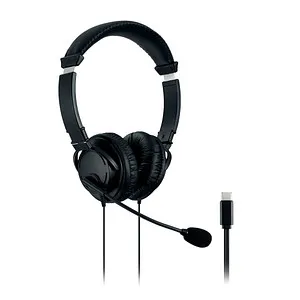Kensington HiFi USB-C Headset Schwarz K97457WW - Gaming-Headset mit hochwertigem Sound, ideal für immersive Gaming-Erlebnisse und komfortables Spielen über längere Zeit.
