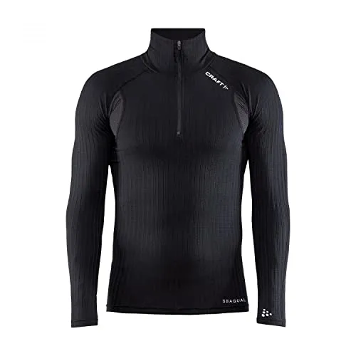 Craft Herren Active Extreme X Zip Ls M - Hochwertige Laufbekleidung - Laufbekleidung aus recyceltem Seewasser-Polyester, mit Coolmax-Luftfaser für optimale Kühlung und Feuchtigkeitstransport. Dünn, leicht und elastisch für besten Tragekomfort.