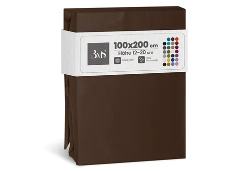 BETTWAESCHE-MIT-STIL Spannbettlaken Mako Satin Spannbettlaken, Matratzenhöhe 12-20 cm, Mako-Satin, Gummizug: rundum, (1 Stück)