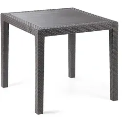 Mojawo Gartentisch King Eckig Anthrazit 79x79x72cm