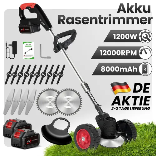 21V Elektrische Gartenschere mit 2 Akkus