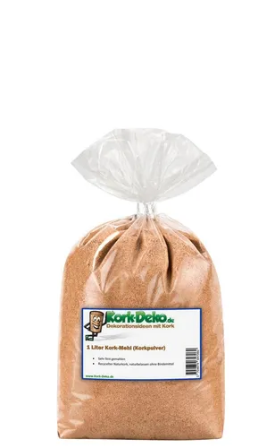Produktbild Liter Kork Granulat Staub Pulver Mehl | zum Fischen Köder Pop Up Boilie Mix | 1