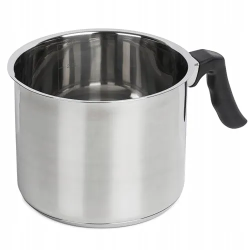 Milchtopf Edelstahl 2,5L Milchkochtopf Stieltopf Topf Simmertopf Induktion