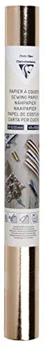 Clairefontaine 95538C Eine Rolle zum Aufnähen, 48 x 100 cm, Roségold