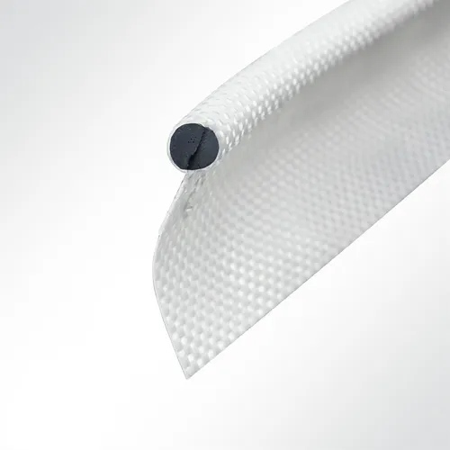 Lysel® Zeltkeder PVC einfahnig 7.50mm - 11m in Weiß - Campingausrüstung mit hochwertigem Polyestergewebe, ideal für die Befestigung von Planen, Markisen und Sonnensegeln. Individuell zuschneidbar und äußerst stabil.