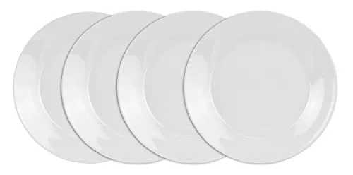 Möbel Jack Speiseteller - Weiß - Porzellan - Ø 24 cm - 4er Set