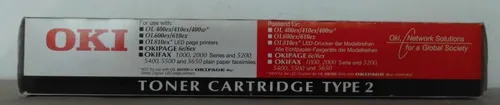 Original Oki Toner Type 2 für Okifax 1000 2000 5200 5400 5500 5650  OVP A