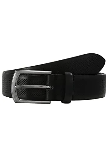 LLOYD Men's Belts Gürtel - Hochwertiger Ledergürtel in Schwarz 8536 - Damen-Gürtel aus echtem Rindsleder mit zeitlosem Design und robuster Dornschließe, ideal für stilvolle Outfits.