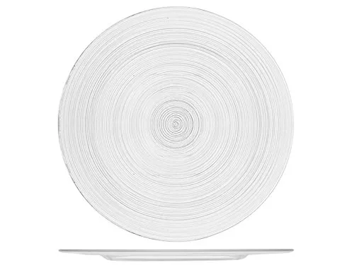 H&H Set 6 Sottopiatti Circle In Vetro Cm32 in weiß von H&H