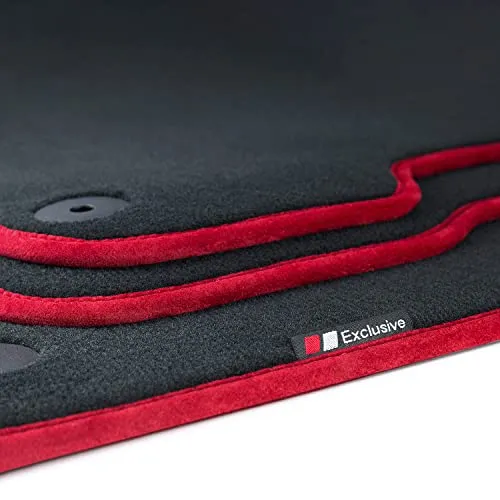 tuning-art LX315 Luxury-Line Fußmatten für Audi A4 B8 Avant & Limo - Hochwertige Velours Fußmatten, passgenau für Audi A4 B8 (2008-2015). Flauschig und strapazierfähig, mit rutschfestem Befestigungssystem und exklusiven Details. Leicht zu reinigen und langlebig.