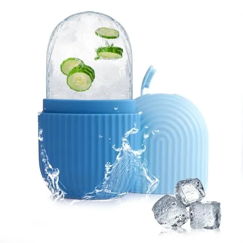AiQInu Ice Roller, Facial Eisroller Augeneis Gesichtsbehandlung Schönheit Hautpflege Eiskompresse Schrumpft Poren, reduziert Schwellungen