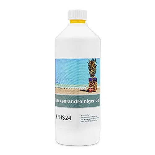 FHS24 Beckenrandreiniger Gel 1l alkalisch Poolreiniger Reinigung Pool Poolrandreiniger Randreiniger
