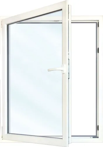 Meeth Fenster 60 x 75 cm DIN links 1 flügelig Dreh-Kipp weiß