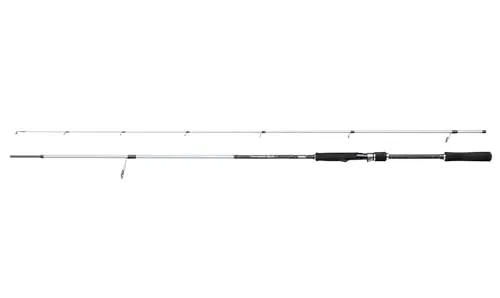 Mitchell Tanager SW Spinnrute | Salzwasser-Boot & Ufer-Angelrute für Meeresangler | Langlebiges Carbon Composite | Leicht, Leistungsstark & Korrosionsbeständig | Unisex, Silber/Schwarz, 2.4m | 10-40g