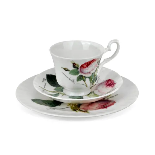 Roy Kirkham & Co Redoute Rose Trio Set, Pink, Set von 3