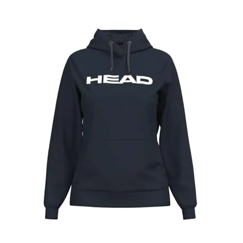 HEAD Damen Club Original Hoodie – Sportliches Sweatshirt in Navy, M EU - Hoodies: Der CLUB ORIGINAL HOODIE für Damen bietet Komfort mit einem großen HEAD-Logo und verstellbarer Kapuze. Ideal für Sport und Freizeit.