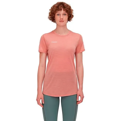 Mammut Damen Funktionsshirt Tree Quartz dust Melange M - T-Shirts für Damen aus RWS-zertifizierter Wolle, die schnell trocknet und optimale Bewegungsfreiheit dank funktioneller Unterarmzwickel bietet.
