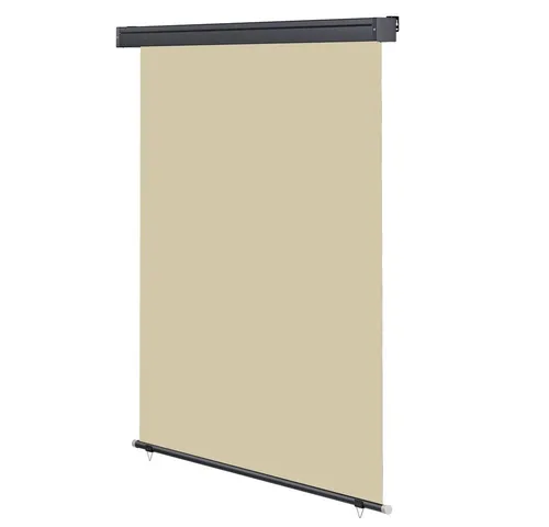 Mucola Senkrechtmarkise - Balkonsichtschutz, ausziehbare Markise aus reißfestem und windbeständigem Material, ideal für Balkon und Terrasse, schnelltrocknend und einfach zu montieren.