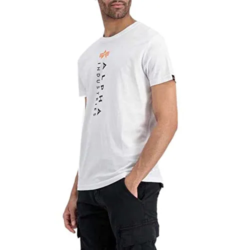 Alpha Industries Herren T-Shirt - Relaxed Print, Größe M, Weiß - Herren-Shirt aus 100% Baumwolle, ideal für lässige Looks. Der Regular Fit sorgt für optimalen Tragekomfort, während der Gummidruck und das Flag Label sportliche Akzente setzen.