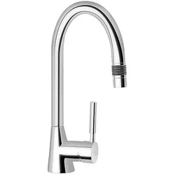 Spültischmischer Heinrich Schulte Vivana, Niederdruck, mit herausziehbarem Auslauf, Ausladung 175 mm, chrom - Z062834-00010