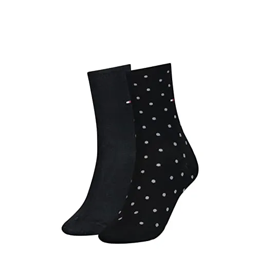 Tommy Hilfiger Damen Clssc Socken, Schwarz, 39-42 EU in schwarz von Tommy Hilfiger
