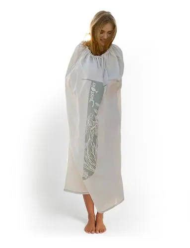 Just-in Umkleidehilfe Surfponcho Sand L – Kompakte Umziehhilfe für Damen & Herren